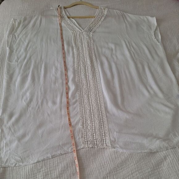 Swim cover L white, gauzy - Picture 5 of 9